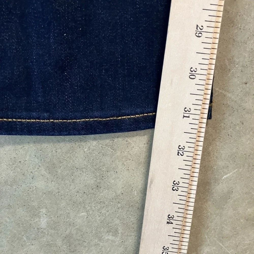 Banana Republic Traveler Jeans Mens Size 42x32 Dark Blue Slim Luxe Fit Leg Denim